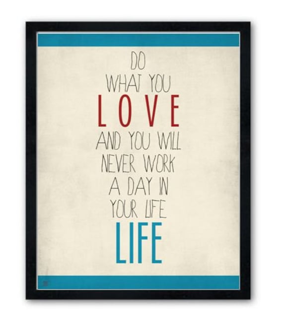 Quote / Work / Life / DIGITAL Typography Poster
