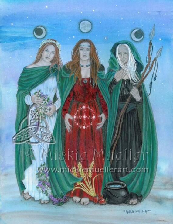 Blessings of the Triple Goddess Print
