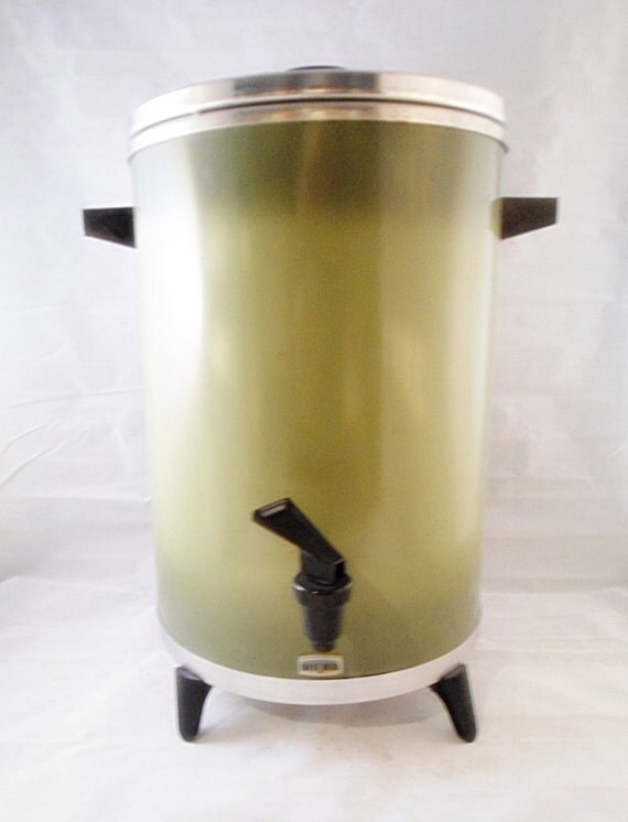 30 Cup West Bend Electric Percolator Olive Spring by ...