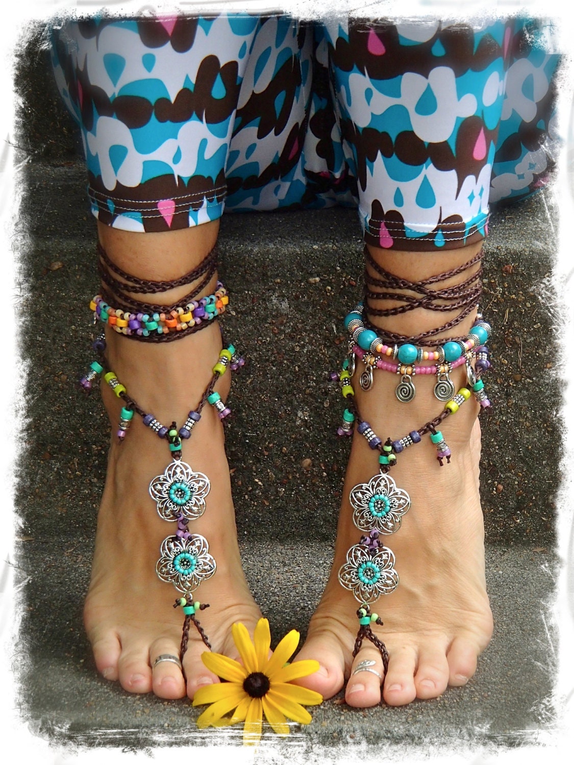 soleless beach sandals