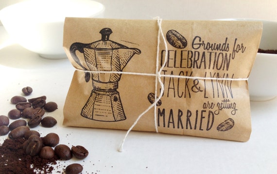 coffee wedding favors