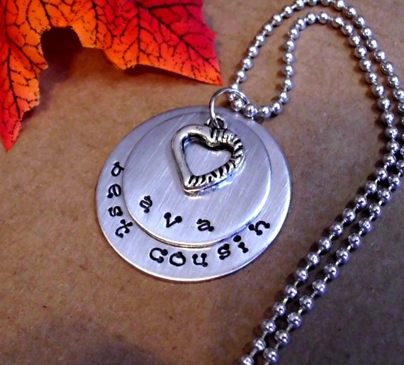 Items similar to Cousin Gift, Gift for Cousin, Cousin Necklace, Cousin ...