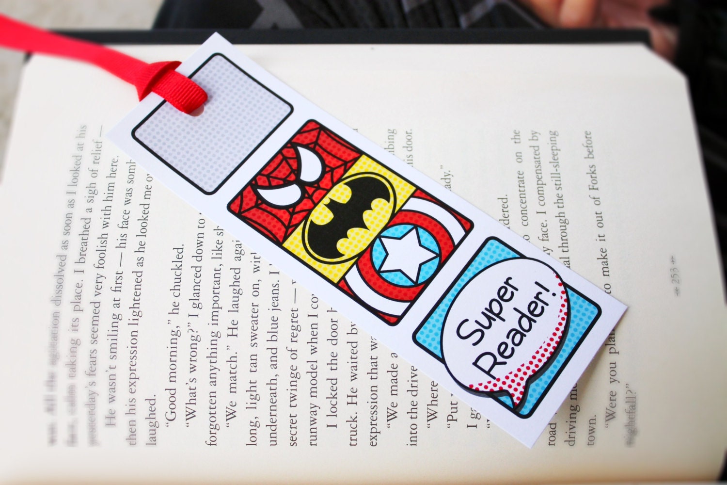 Superhero Collection. Super Reader Bookmarks. DiGiTAL