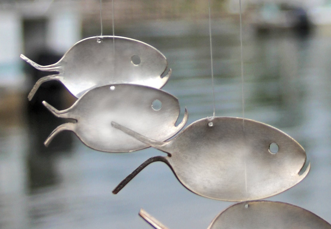 Grumpy Grouper Spoon Fish Wind Chimes Beach Find Mobile Zoom