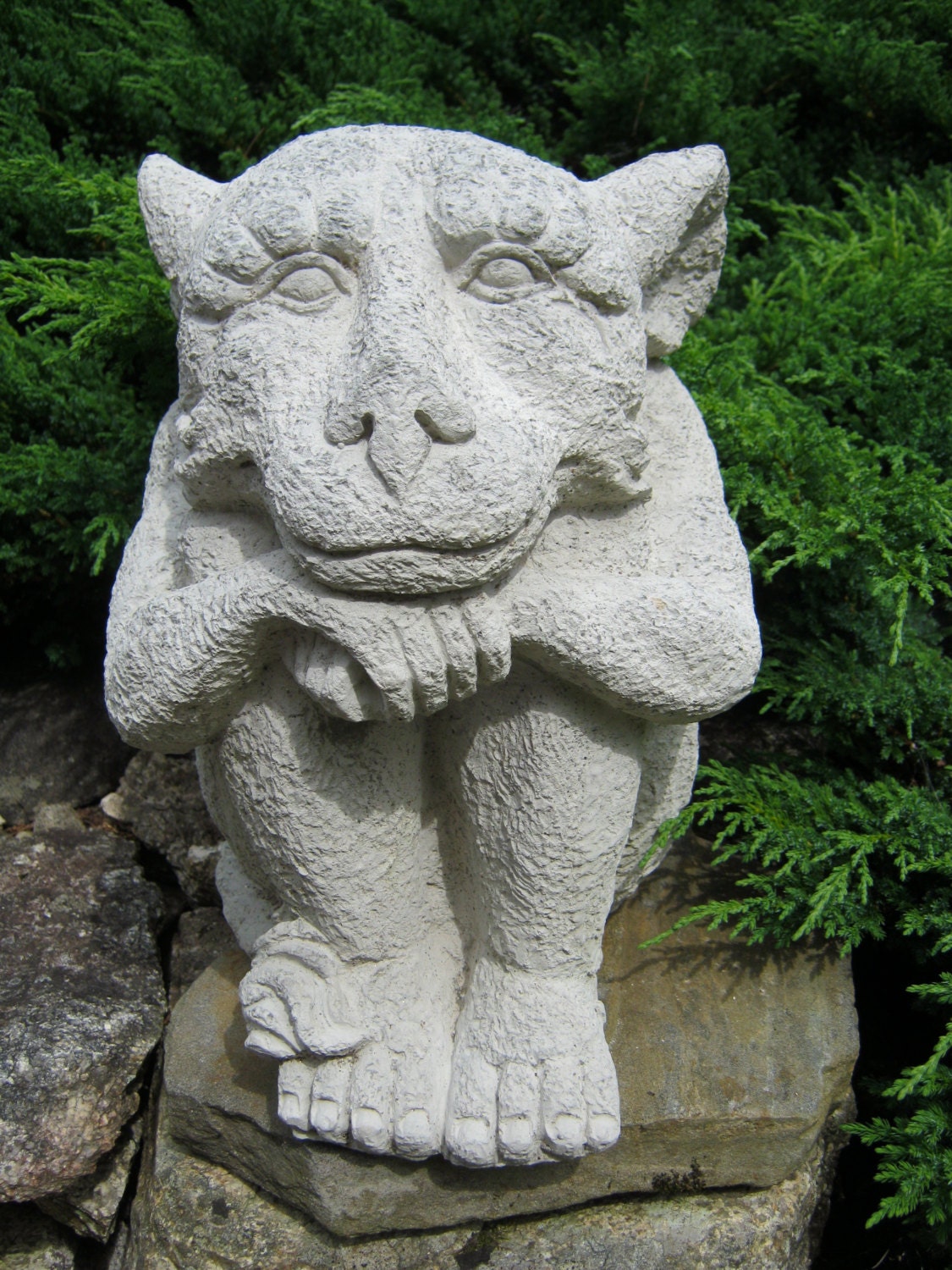 Gargoyle Friendly Concrete Garden Statue