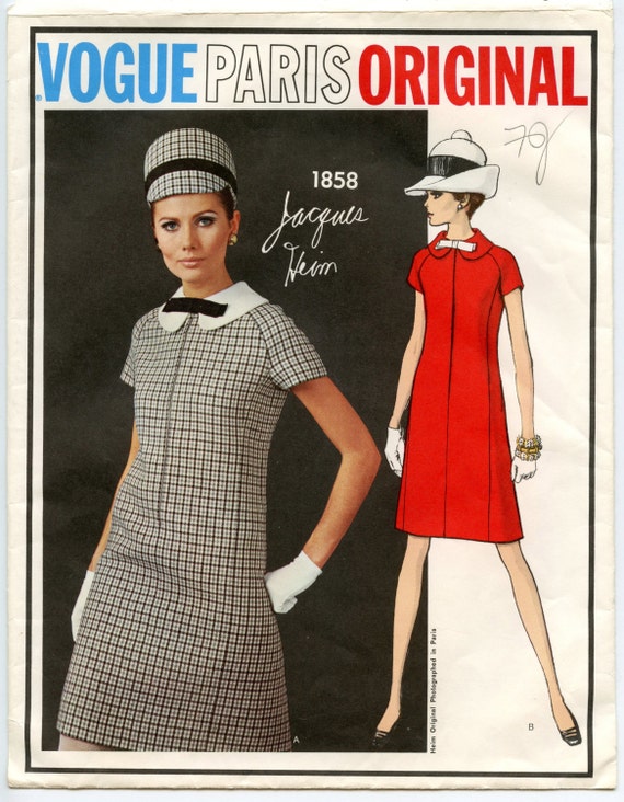 1960s Jacques Heim Vogue Paris Original 1858 by GreyDogVintage