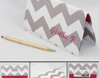 Personalized Checkbook cover /Chevron Checkbook case / Custom made Checkbook cover