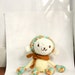 Amigurumi Crochet Monkey, Monkey Stuffed Doll/Toy in Colorful Autumn Color - Yellow, Orange, Green, Blue