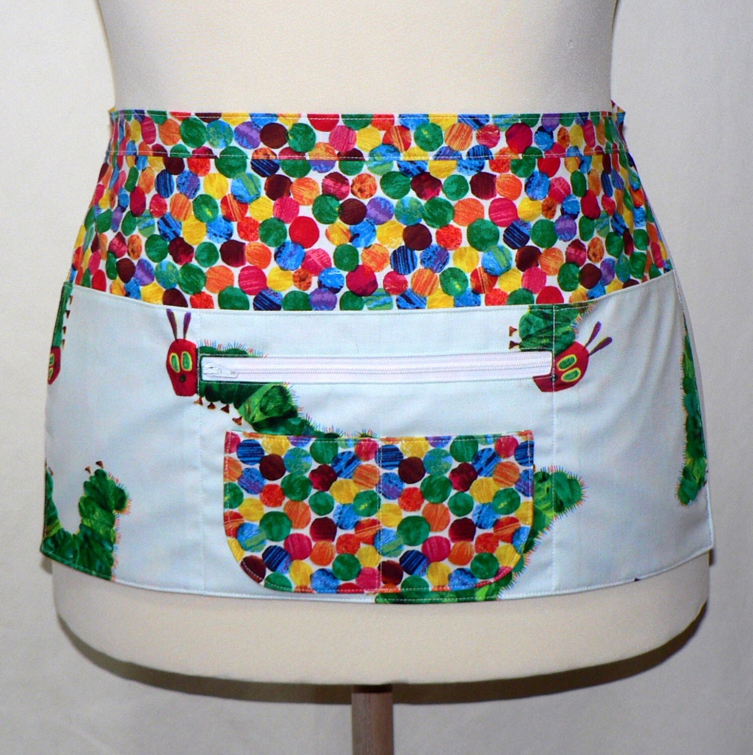 Teacher Apron Vendor Apron Gardening Apron 6 Pocket Zipper