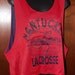 Nantucket Lacrosse Red Jersey Tank Top Sports Pinny Pinnie Reversible Crop Top