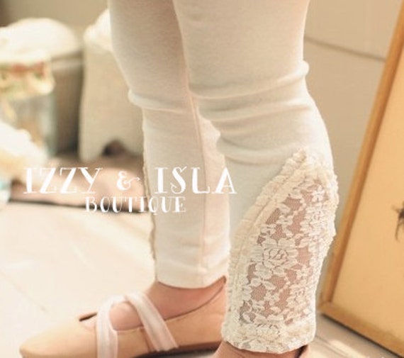 Lace Leggings Vintage Cream Leggings Ivory Leggings