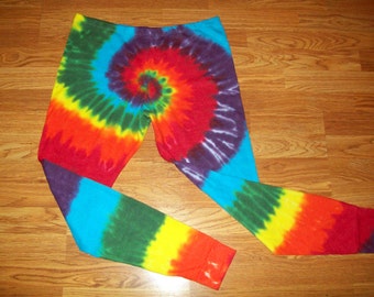 S M L XL Adult Tie Dye Leggings Thermal Pants, Tie Dye pjs, tie dye ...