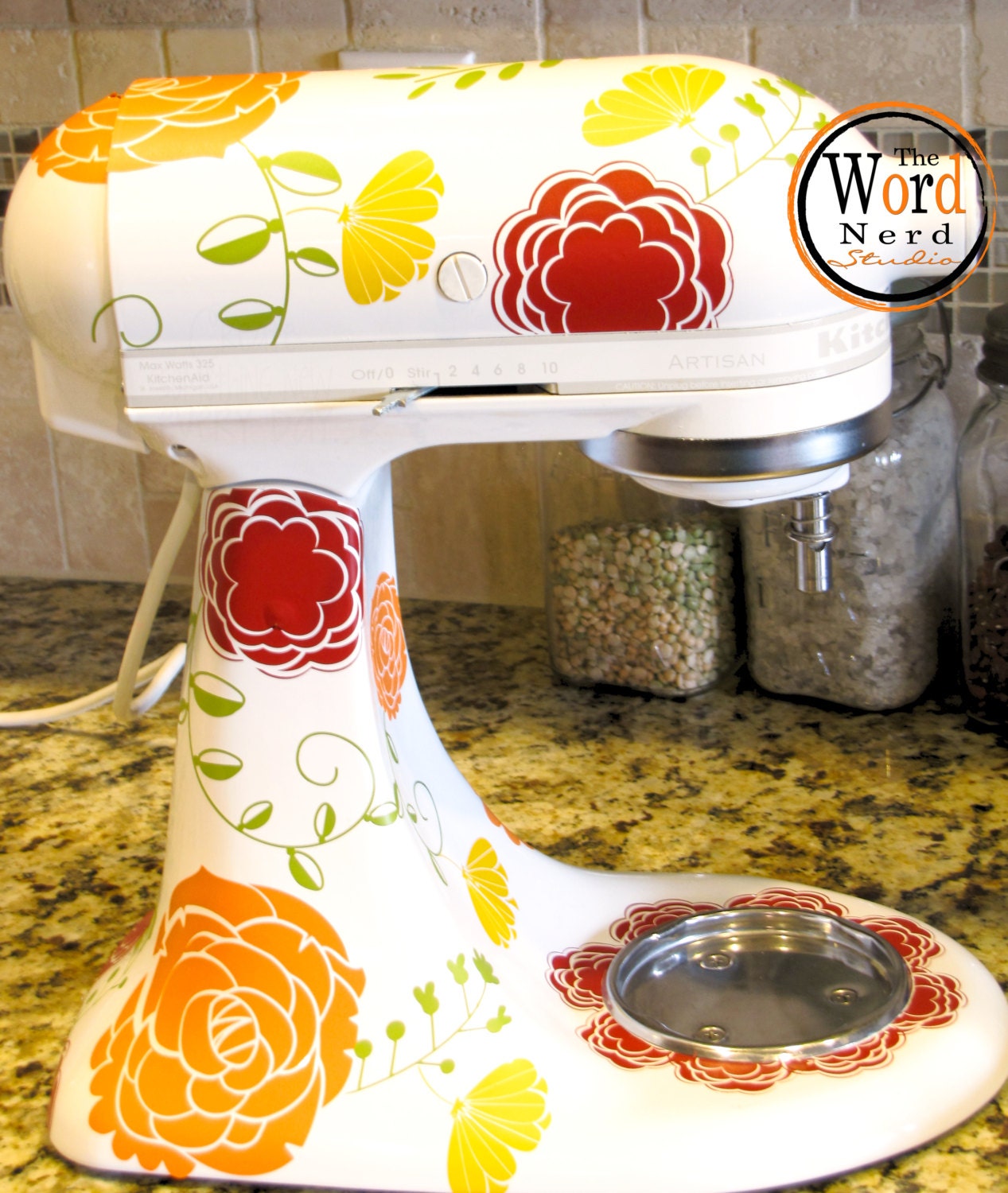 Kitchen Mixer Decals Vinyl Decal for Kitchen Appliance