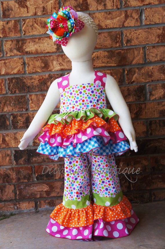 Girls Boutique Birthday Outfit Ruffles Outfit of Choice OOC Pageant ...