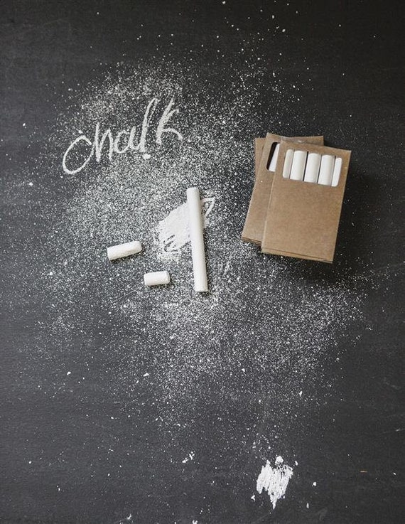 White Chalk Non Toxic Dust Free Perfect for Zinc and