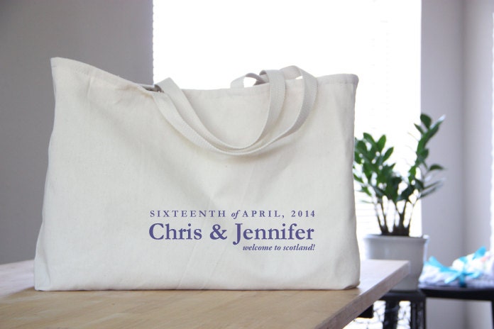 Wedding Welcome Bag / / 13 Custom Totes, Print Included / / Hotel Guest Goody Bag / / Destination Weddings / / Oversize Beach Tote