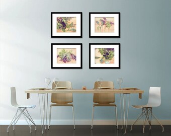 Food Photography - Kitchen Art - Lettuce - Set of Four (4) Lettuce Photos - Fine Art Photography Prints - Kitchen/Dining Room Decor