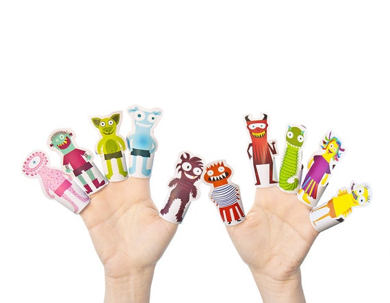 finger puppets with paper