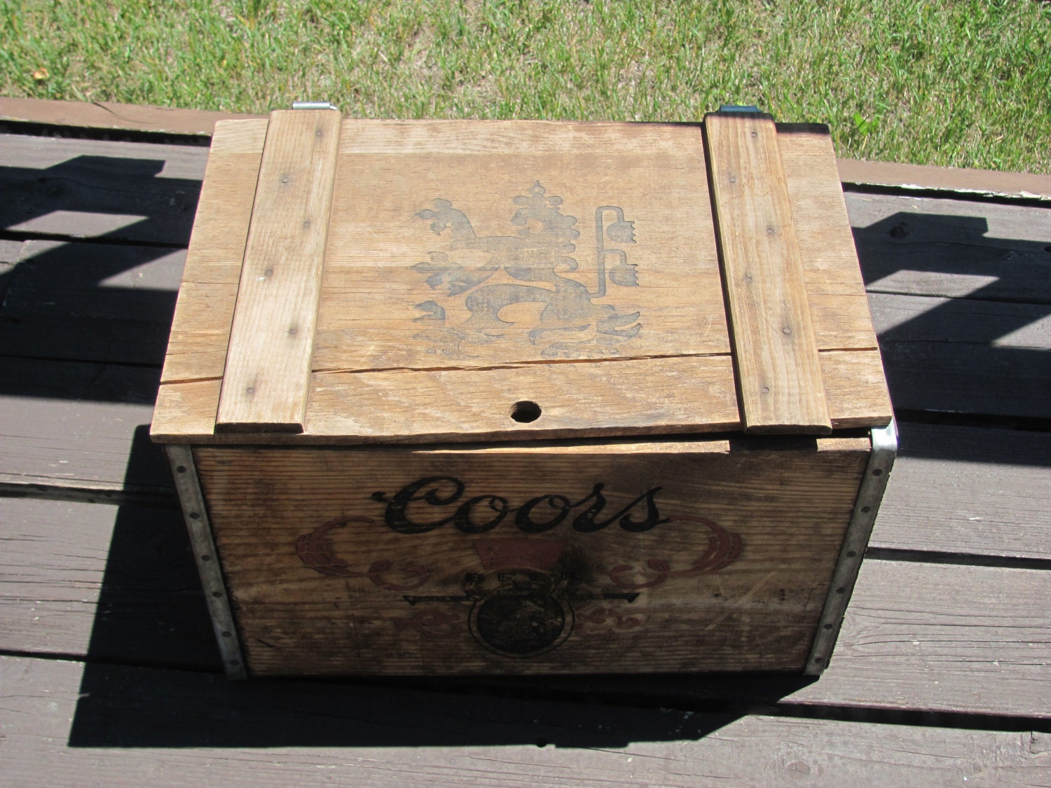 Vintage Wood Coors Crate/Box Beer Advertising and Storage