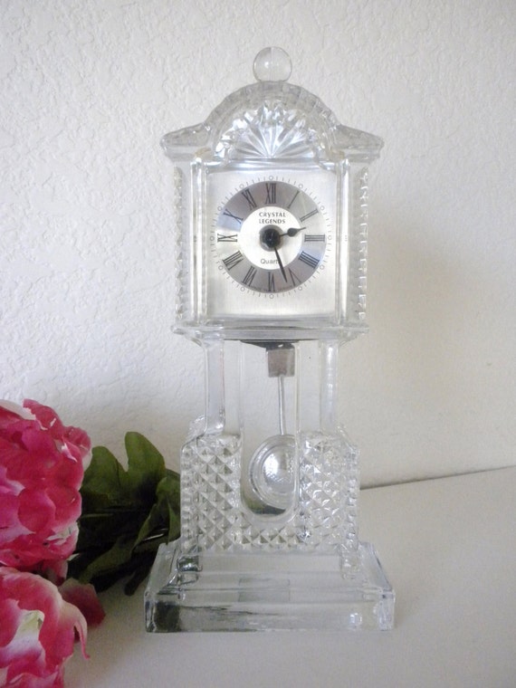 Vintage Godinger 24 Lead Crystal Clock Crystal by oldandnew8