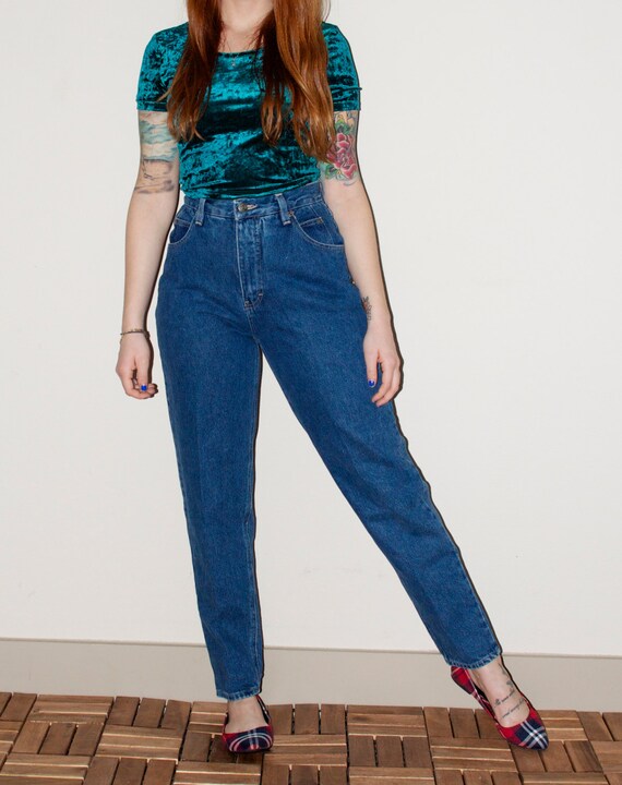 90s High Waisted Skinny Ankle Jeans 26 27 Small S