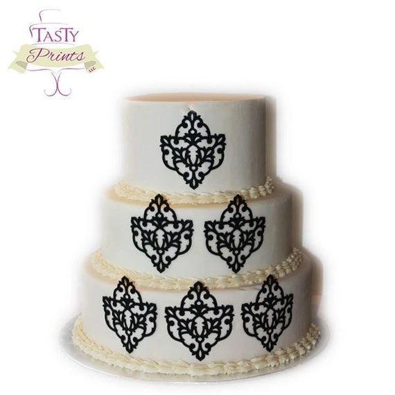Edible Damask Decorations for Cakes Il_570xn