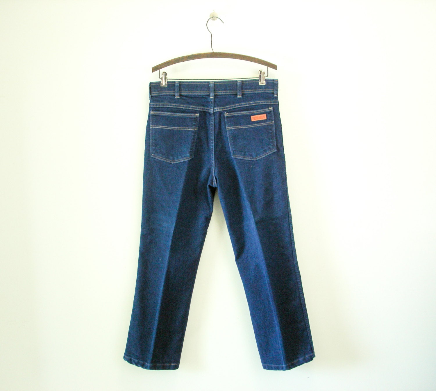 1970s Vintage Mens Jeans Dark Blue Soft by TheNakedManVintage