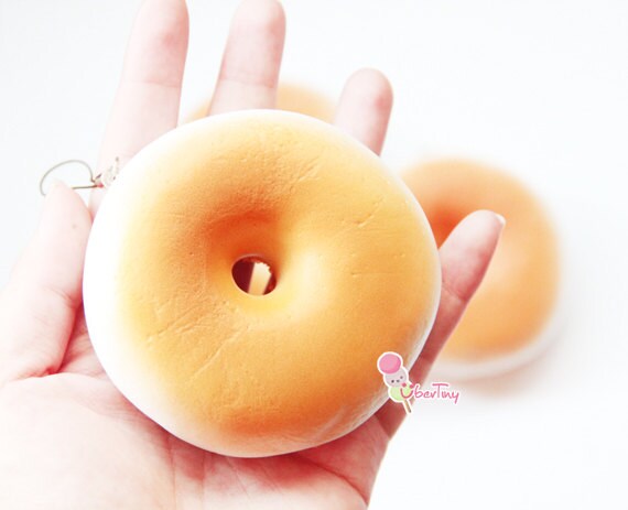 Jumbo DIY Deco Donut Plain Squishy Charms