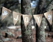 JOY Christmas dove burlap pennant banner Il_170x135