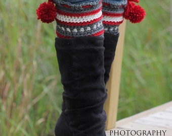 Dylan Leg Toppers (Boot Cuffs/Leg Warmers) Crochet PATTERN pdf (instant Download)