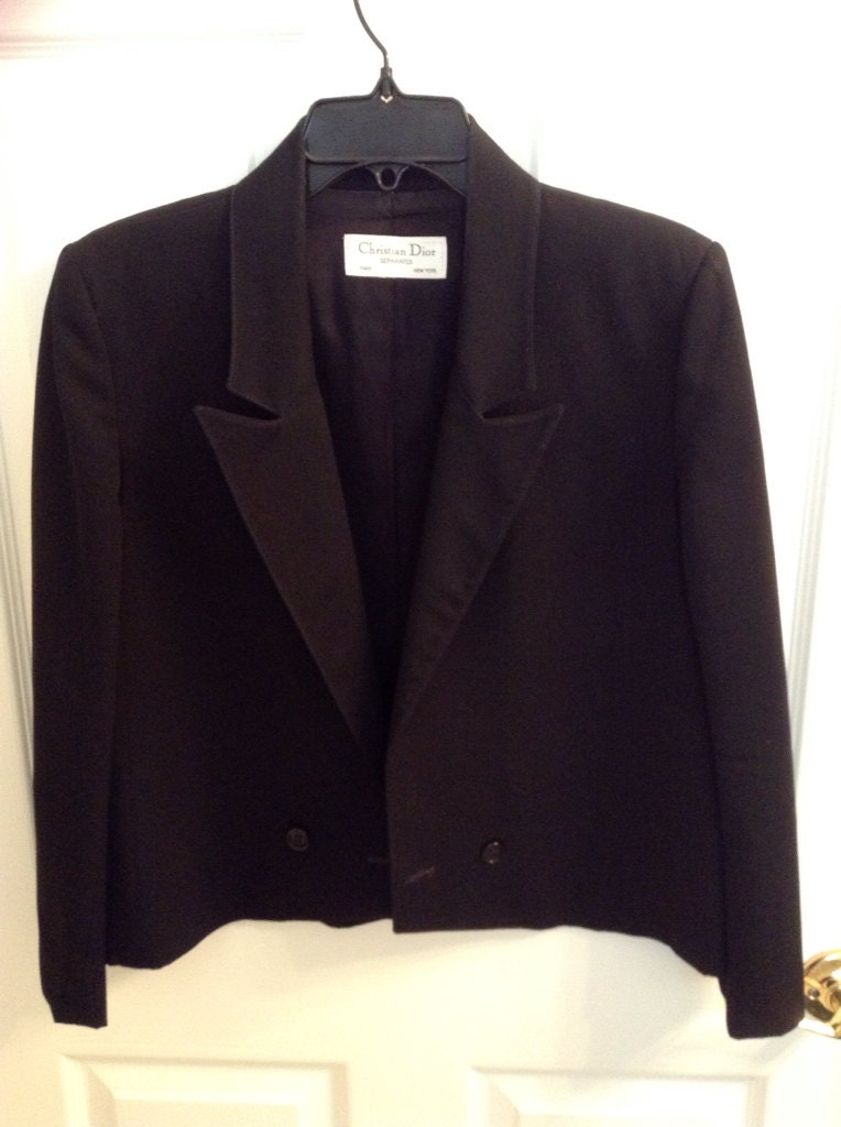 Reserved for Nollipatrick Black Dior Jacket Blazer // Vintage