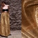 Vintage Lord & Taylor skirt Gold wood grain Maxi Skirt