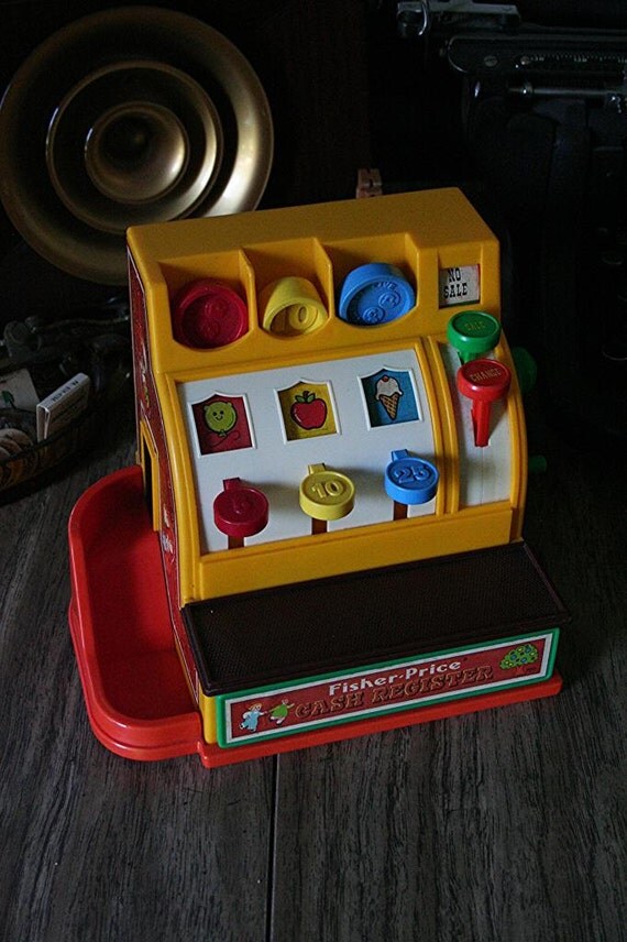 Vintage 1970s Fisher Price Cash Register