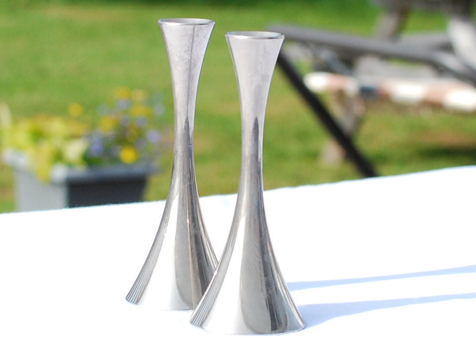 Mid Century Modern Solingen Germany Candlestick Candle holders