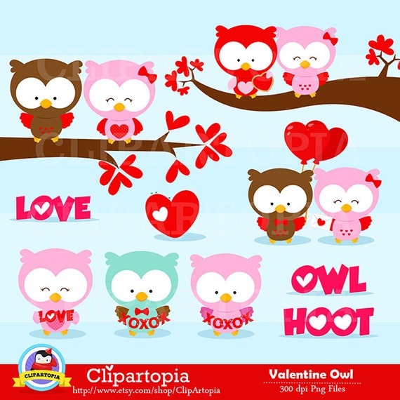 valentine owl clip art - photo #24