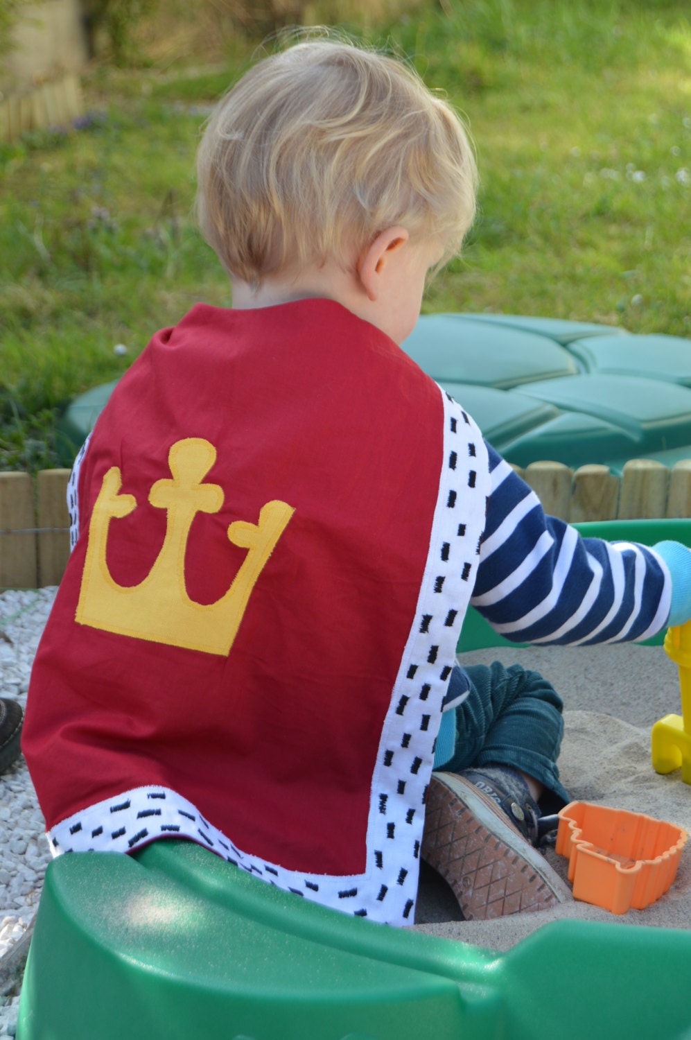 Children's King Cape 100 cotton Crown Knight by TootsAndMe
