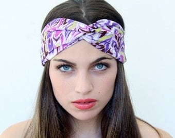 Floral Print Turbans Twisted Headband great accessory for your outfit