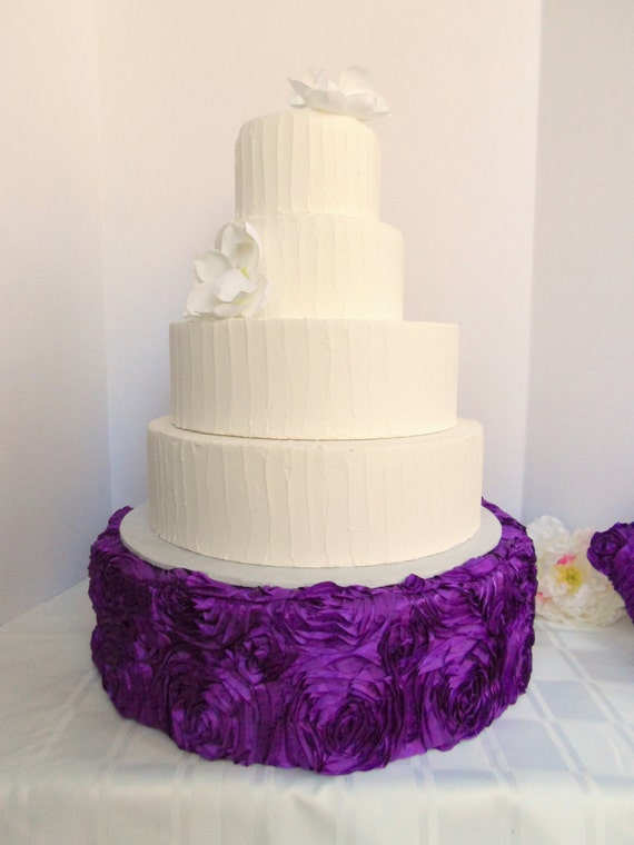 Items similar to Wedding  Cake  Stand  in Purple  Plum Rose 