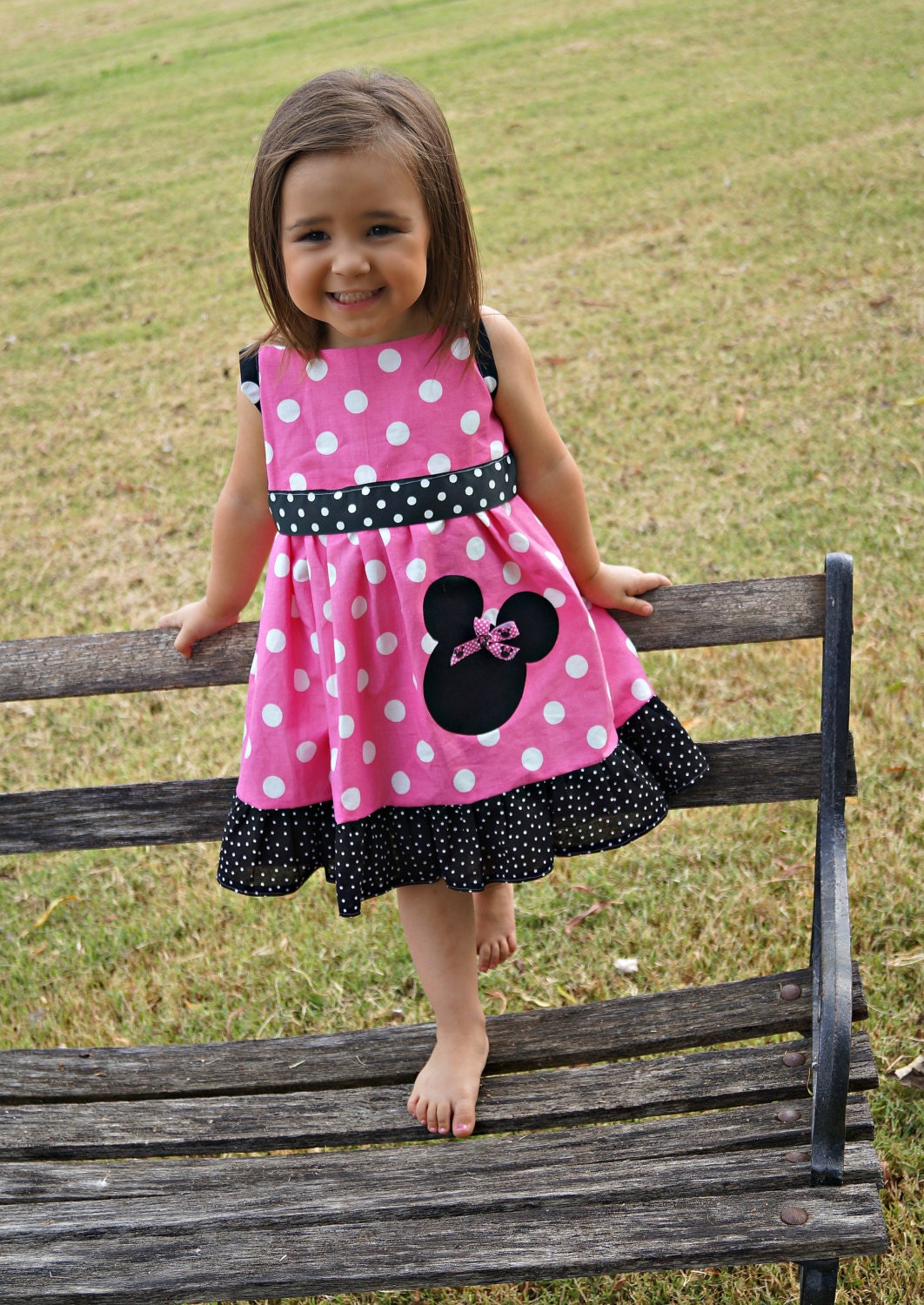 Minnie Mouse Dress Mickey Mouse Dress Birthday Dress Minnie