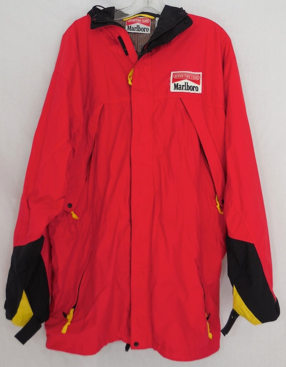 SALE 80s Marlboro Red Adventure Team Nylon Windbreaker Jacket