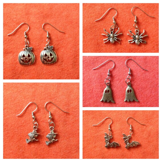 Halloween Earrings by STAMPPED on Etsy