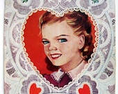 Wee Wisdom Magazine February 1951 - Valentine's Day, Be My Valentine, red hearts, lace, retro kids decor, nursery decor, February birthday