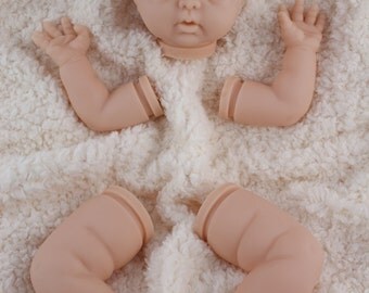 CLEARANCE 50% off! 18" vinyl reborn doll baby KIT "Sweet Cheeks" by Emily Jameson