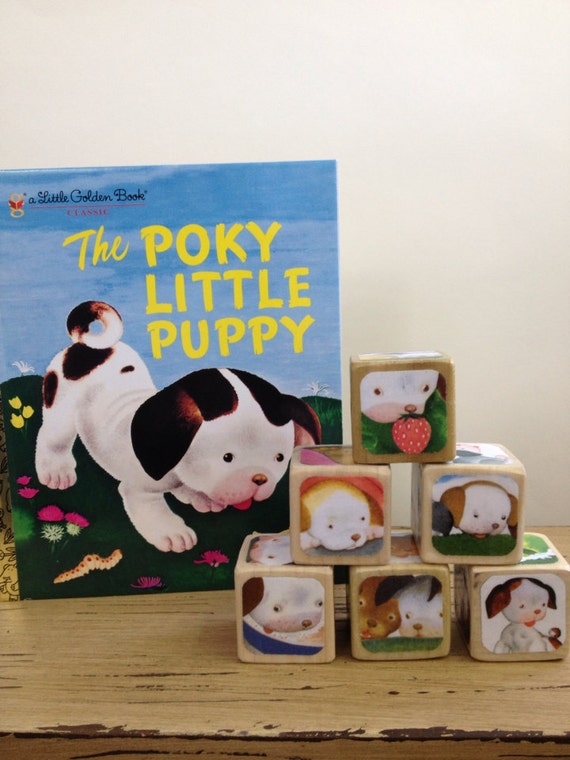 The Poky Little Puppy Gift Set // Childrens Book Blocks