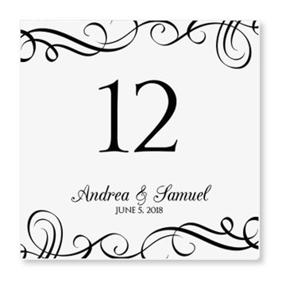 Download INSTANT DOWNLOAD Wedding Table Number Card by KarmaKWeddings