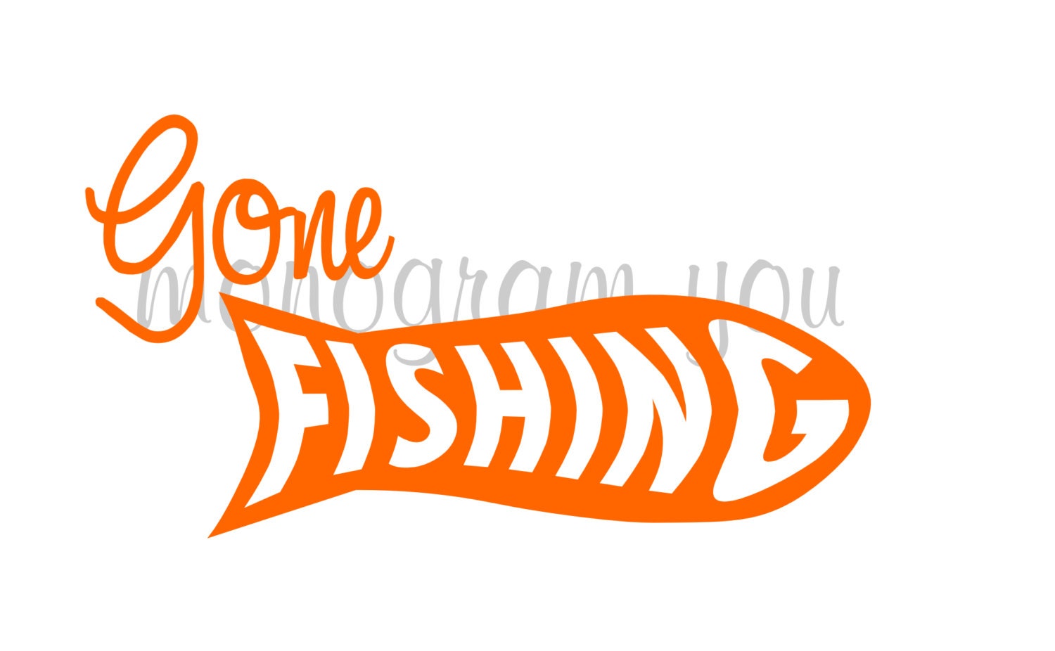 Gone Fishing Vinyl Decal