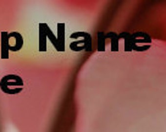 Custom Etsy Shop Banner (Pink Petal), banner maker,