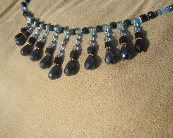 CF crystal necklace jacket black main image 1