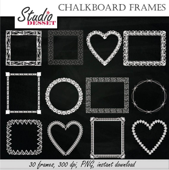 chalkboard frames clipart - photo #13