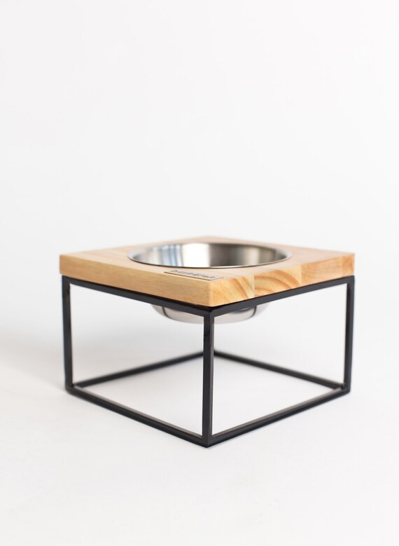 Midcentury modern design dog bowl size small